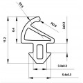 Уплотнитель притвора Kommerling, от сквозняков, шумоизоляция, оконный уплотнитель, резиновый уплотнитель, резиновая прокладка