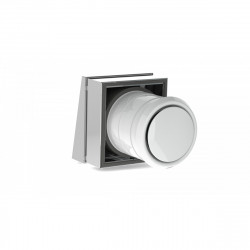 Ventoxx Slim Line recuperator with Twist control, for installation in buildings with thin walls, 5 speeds, 17 operating modes