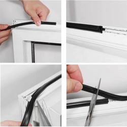 Уплотнитель притвора Internova, от влаги, шумоизоляция, оконный уплотнитель, резиновый уплотнитель, резиновая прокладка