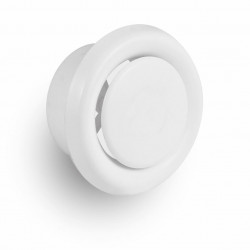  Анемостат А 125 ВР пластиковий, регульований, білий, Вентс