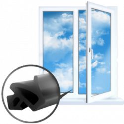 Уплотнитель притвора Artec, от сквозняков, шумоизоляция, оконный уплотнитель, резиновый уплотнитель, резиновая прокладка