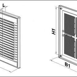  Grille-ventilatieopeningen MV 126s