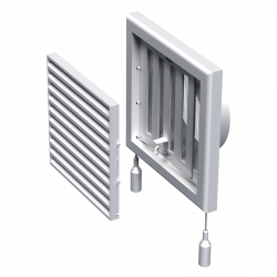  Grelha de ventilação de plástico Vents MV 120 VRs