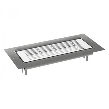 Grelha de piso 300x100 metálica Flexivent