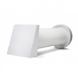 Ventoxx Champion recuperator met afstandsbediening en externe ijzeren afdekking, werkt bij temperaturen van -20°C tot +50°C