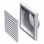  Grille d'alimentation et d'extraction MV 100 Vs non réglable 100 mm Aérations