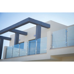 Railing for terraces, stairs made of stainless profile pipe