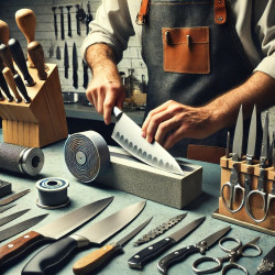 Knife sharpening service in Gandia, Valencia, tool sharpening, fast, high-quality, convenient.