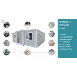 Modułowy mały mobilny dom na kółkach, m2
