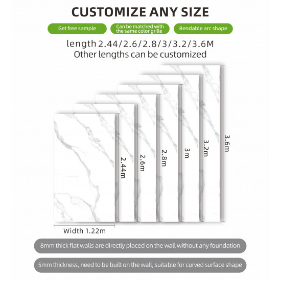 Panneau mural décoratif-Travertino Beige Mate 1220x2800mm — photos, apparence, détails