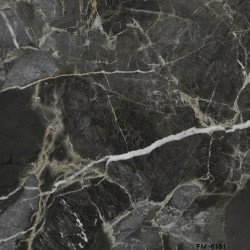 Decorative WPC "Dark Graphite Stone" Wall Panel with Durable Bamboo Core and P-type Lock