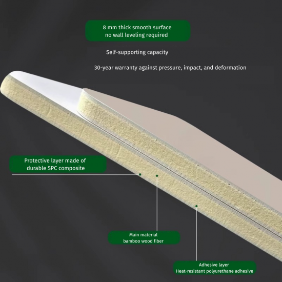 Panneau mural décoratif-Travertino Beige Mate 1220x2800mm — photos, apparence, détails