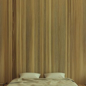 Dekoracyjny panel ścienny z WPC z rdzeniem bambusowym, wykończenie „Naturalne drewno orzechowe”  · Domis Decor