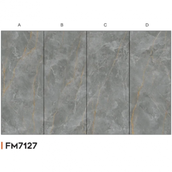 Set of decorative wall panels SPC – 8mm 4 panels PET HD printing background — photos, appearance, details