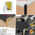 Aluminiowe profile łączące do paneli ściennych SPC/WPC do paneli okładzinowych ściennych i sufitowych