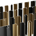 Aluminum connecting profiles for SPC/WPC wall panels — photos, appearance, details