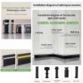Aluminum connecting profiles for SPC/WPC wall panels — photos, appearance, details