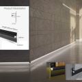 Aluminum connecting profiles for SPC/WPC wall panels — photos, appearance, details