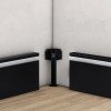 Right cover — black — 1 piece