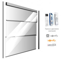 Guillotine automatic sliding frame glazing warm