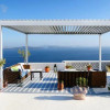 Commandez Protection solaire dans le jardin, gazebo avec stores réglables, 3 m x 3 m x 2,5 m Louvre Pergola LED - autoportante / automatique (blanc) aux prix d'usine
