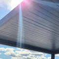 Zamów Zmotoryzowana aluminiowa pergola na każdą pogodę, pergola 4m x 3m x 2,5m Louvre Pergola LED - wolnostojąca zmotoryzowana (grafit/szary) po cenach fabrycznych