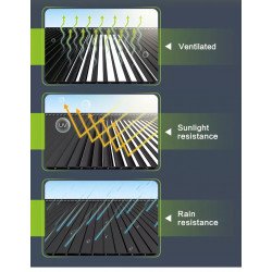 Pergola 3m x 3m x 2.5m Pergola LED - autoportante motorisée, blanche, pavillon, terrasse, patio