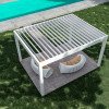 Fabryka do produkcji pergola po cenach producenta Zamów Pergola bioklimatyczna 4M x 3m x 2,5 M wolnostojąca, Pergola LED / automatyczna, Biała, ochrona przed słońcem i deszczem po cenach fabrycznych