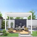 Заказать Биоклиматическая пергола 4 м x 3 м x 2,5 м отдельно стоящая, Pergola LED  / автоматическая, белая, защита от солнца и дождя оптом и в розницу