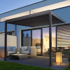 Commandez Pergola adjacente 4 m x 3 m x 2,5 m Pergola LED-automatique (graphite / gris) aux prix d'usine