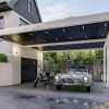 Commandez Protection solaire dans le jardin, gazebo avec stores réglables, 3 m x 3 m x 2,5 m Louvre Pergola LED - autoportante / automatique (blanc) aux prix d'usine