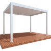 Commandez Protection solaire dans le jardin, gazebo avec stores réglables, 3 m x 3 m x 2,5 m Louvre Pergola LED - autoportante / automatique (blanc) aux prix d'usine