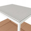 Commandez Protection solaire dans le jardin, gazebo avec stores réglables, 3 m x 3 m x 2,5 m Louvre Pergola LED - autoportante / automatique (blanc) aux prix d'usine