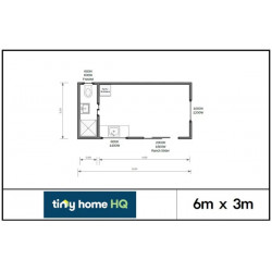Dom Pokój - 6m x 3m, 18m2, jasny i przestronny salon, wysokie sufity, aneks kuchenny, łazienka, dom do wynajęcia, domek letniskowy