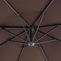 Buy Cantilever umbrella - 2.5 m, Large size Sun Visor for the street, Square Aluminum Roman Visor for patio, garden, restaurant, terraces, hotel, beach at Factory Prices