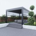 Заказать Биоклиматическая пергола 6м x 4м x 2.5м Лувр Pergola LED - отдельно стоящая, автоматическая, графит / серый оптом и в розницу