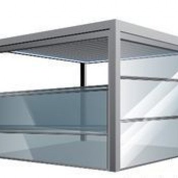 Cold lifting panoramic glazing, m2