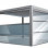 Cold lifting panoramic glazing, m2