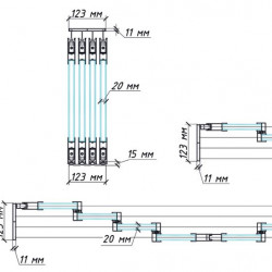 Warm sliding frameless glazing 4-20-4, Cortina de cristal Climalit, m2