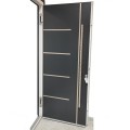 Pida Puerta de aluminio gris con Caja, con insertos metálicos, blanco dentro de 950x2100mm a precios de fábrica