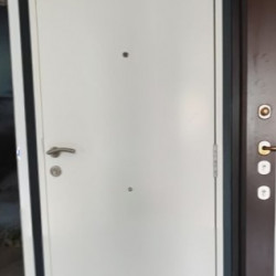 Алюминевая входная дверь Белая