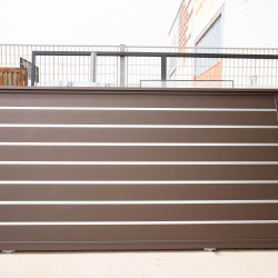 Aluminum Gate and gate, brown color with metal insert