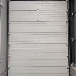 Garage sectional doors made of aluminum sandwich panels