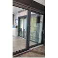 Pida Puerta corredera de PVC Salamander 2900 X2500 mm, 44 mm doble acristalamiento 4/16/4/16/4, Color aluminio Metbrush, Pasarela Elevable HST a precios de fábrica