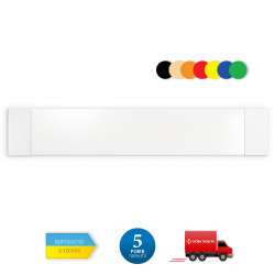 Biała Metalowo-Ceramiczna Ogrzewana Listwa Przypodłogowa UDEN-200 - Odporna na Grzyb i Pleśń, Ochrona Przed Kondensacją 2m