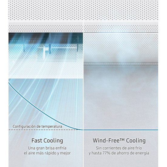 Samsung Conjunto WindFree Comfort S2 12 тихий с распреелением воздуха без сковзняка — фото, внешний вид, детали