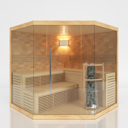 Sauna à Vapeur, Salle D Série avec Brique Culturelle 185x185x200 (4-5 personnes) 6KW   Sauna à Vapeur, Salle D Série avec Brique Culturelle 185x185x200 (4-5 personnes) 6KW