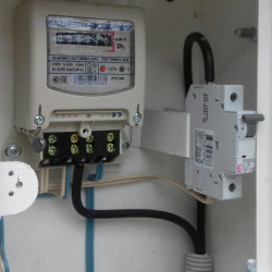 Connection of single-phase meter, unit.
