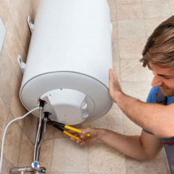 Basic installation of an electric water heater with a volume of up to 100 liters