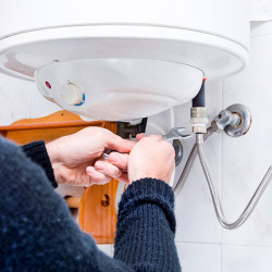 Water heater installation, unit.